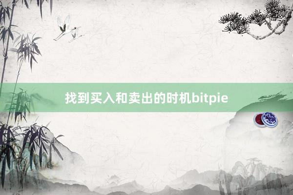 找到买入和卖出的时机bitpie