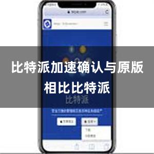 比特派加速确认与原版相比比特派