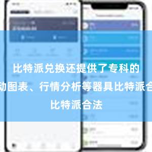 比特派兑换还提供了专科的走动图表、行情分析等器具比特派合法